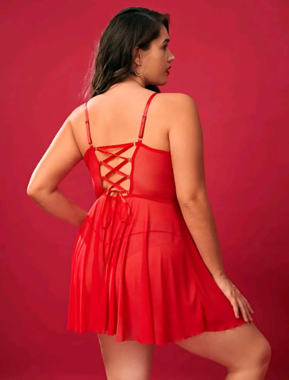 Babydoll Malla y Encaje 2