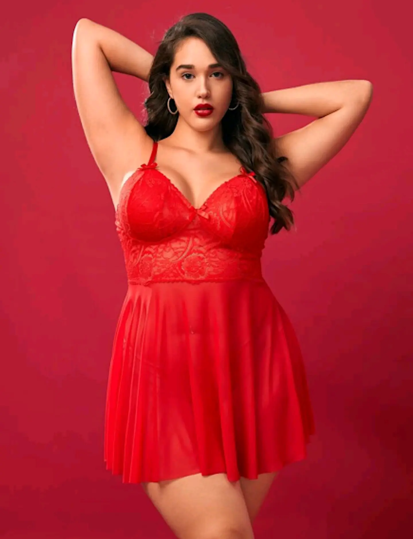 Babydoll Malla y Encaje 3
