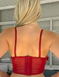 Bustier Flores Burdeo - Miniatura 2