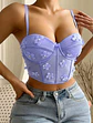 Bustier Flores Lila - Miniatura 1