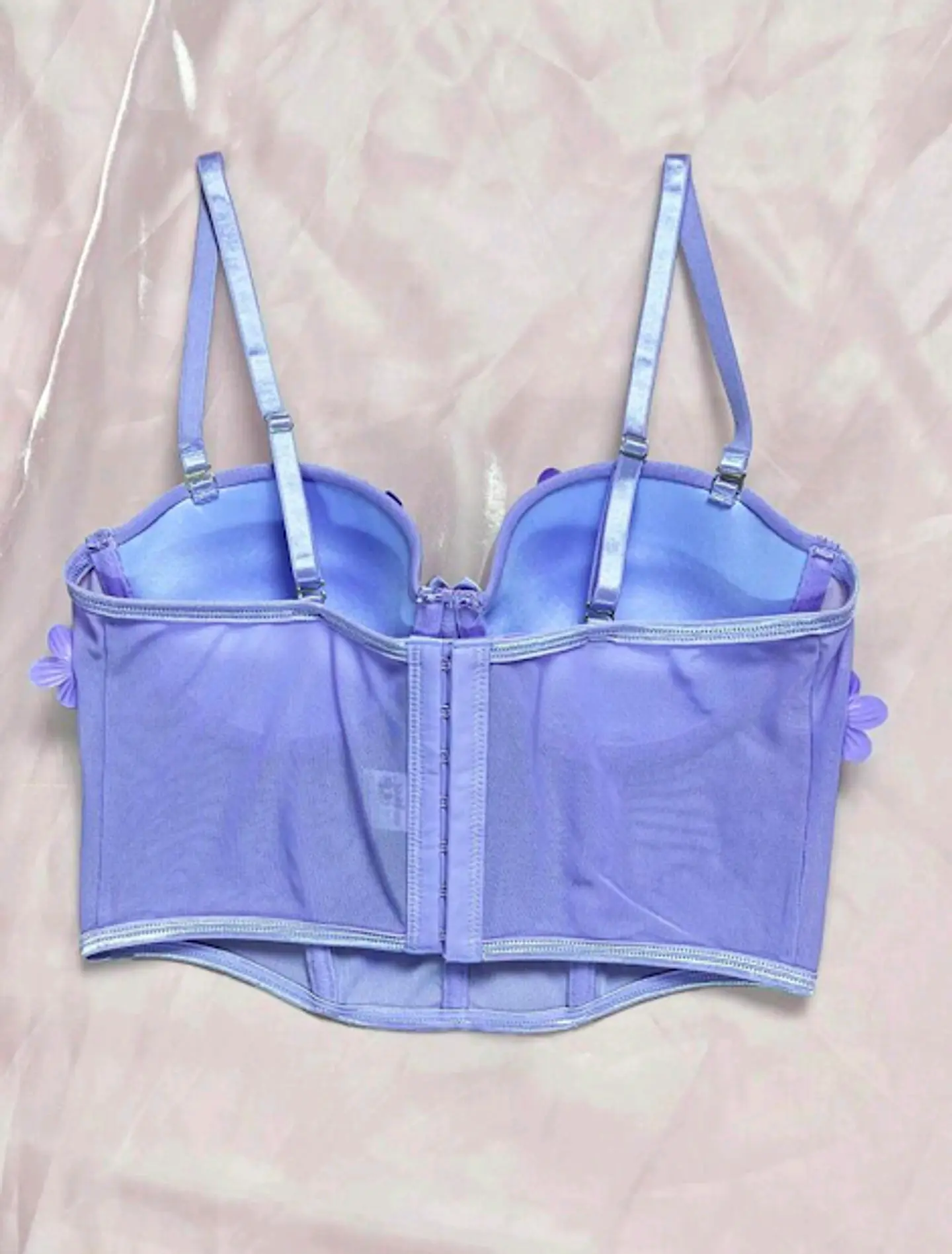 Bustier Flores Lila 2