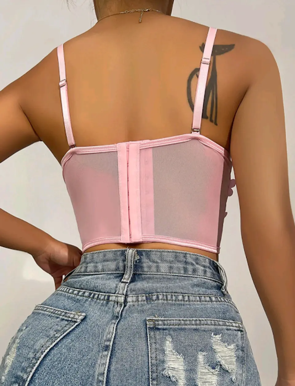 Bustier Flores Rosa 2