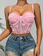 Bustier Flores Rosa - Miniatura 4
