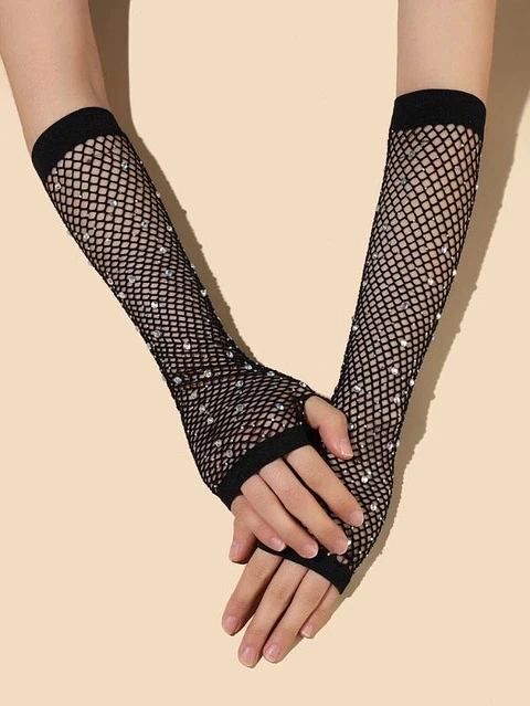 Guantes de Red con Brillos