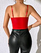 Body Rojo con Encaje Fucsia - Miniatura 2