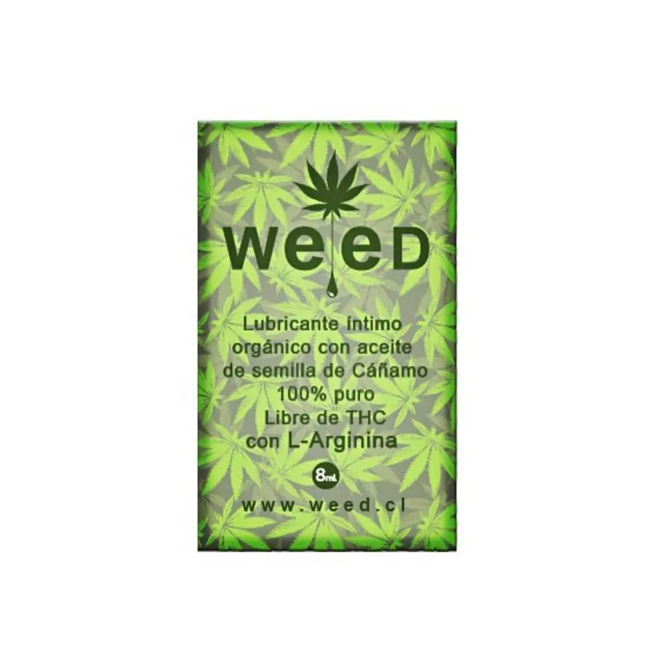 Sachet Lubricante Intimo Weed 8 Ml. 1