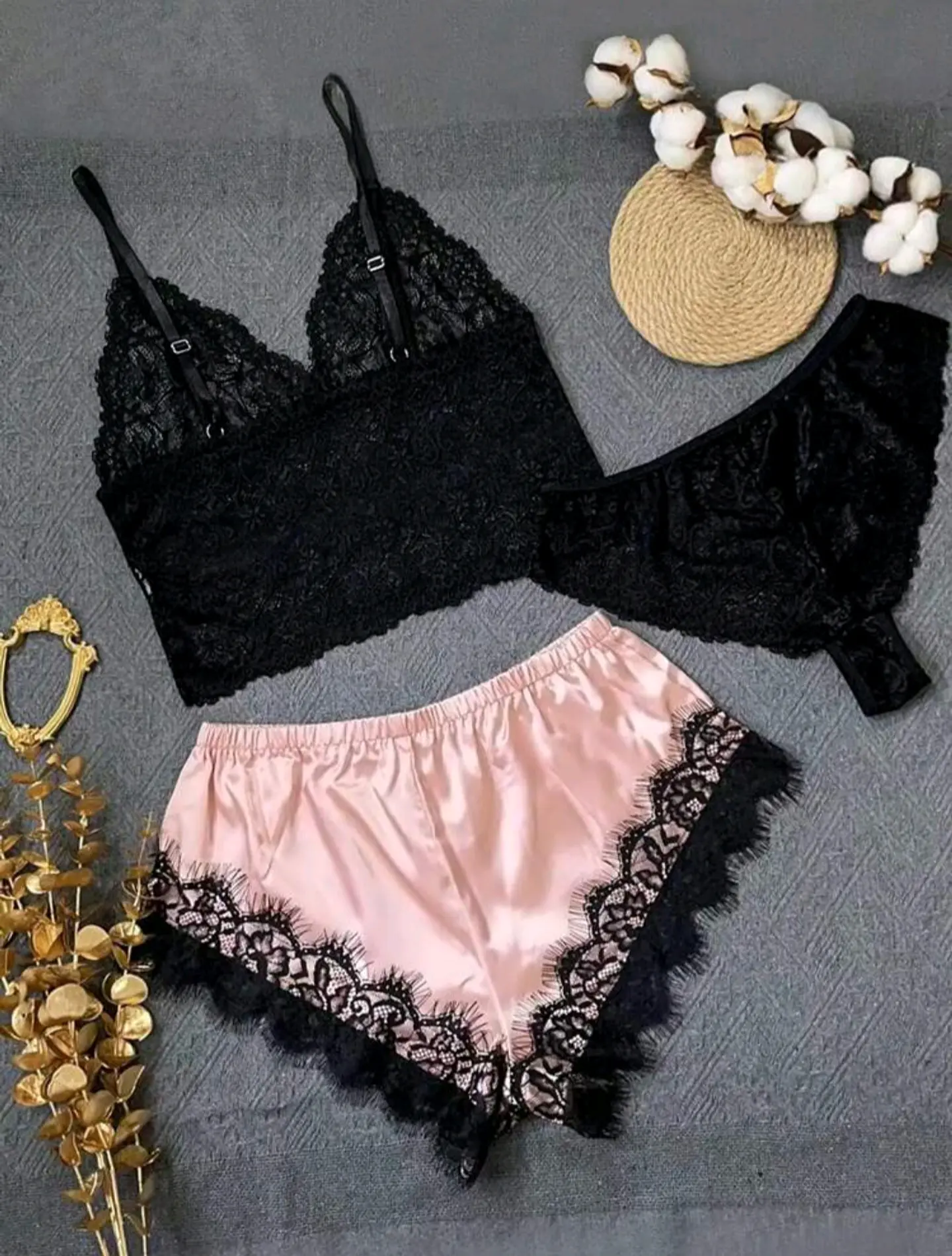 Pijama Satín 2 piezas 2