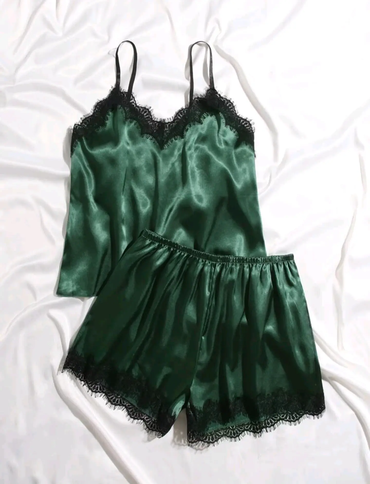 Pijama Satín y Encaje 6