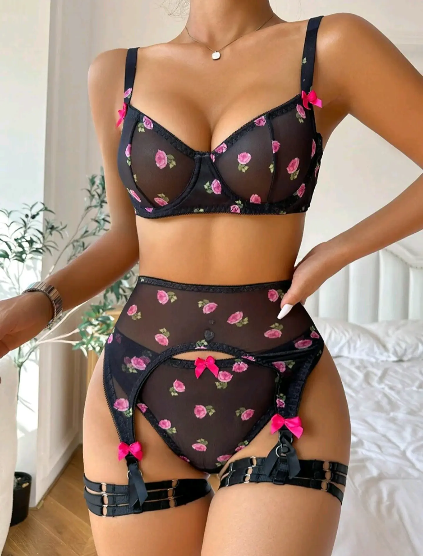 Conjunto Estampado de Flores 3