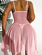 Babydoll Rosa Con Encaje - Miniatura 3