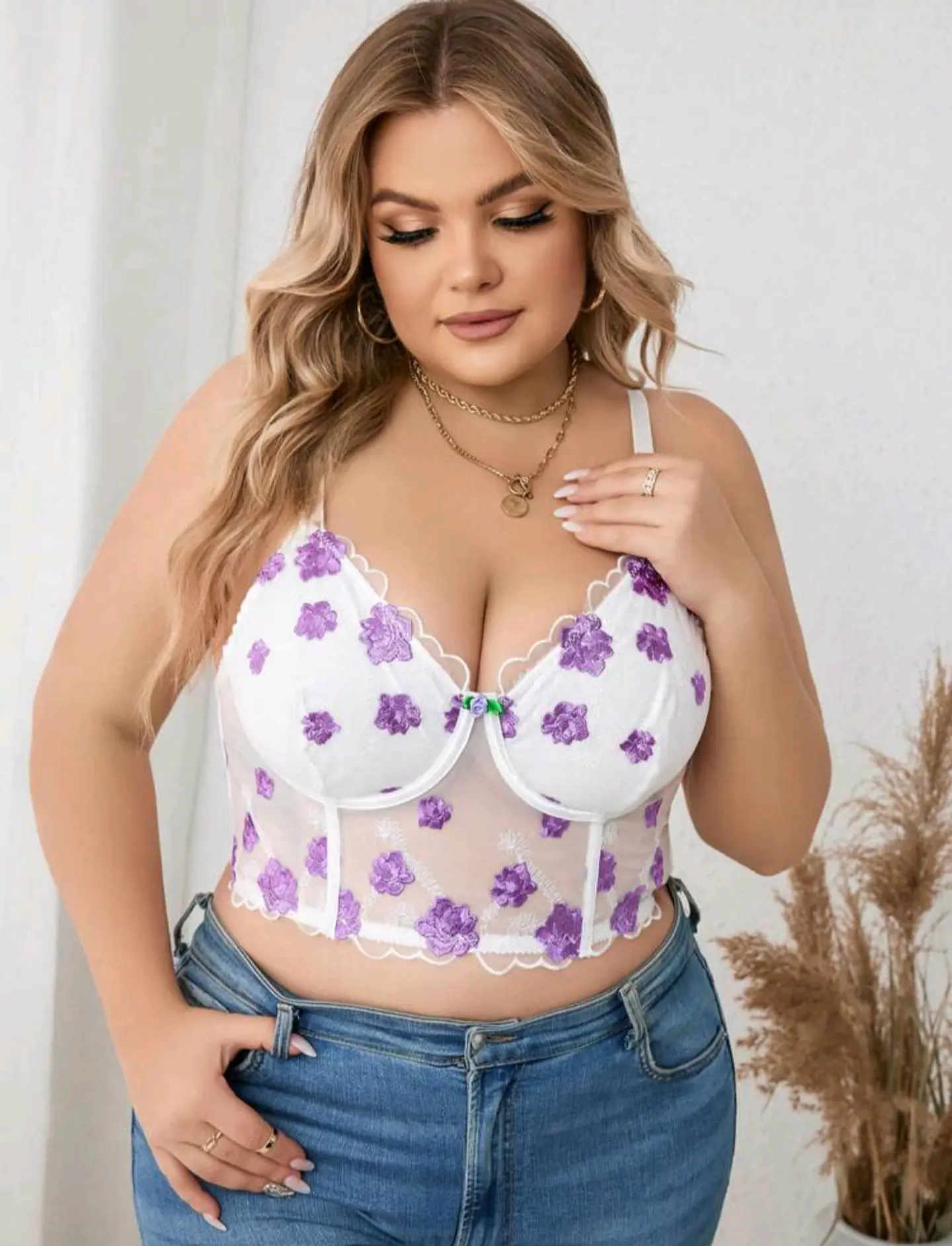 Bustier Bordado de Flores 4
