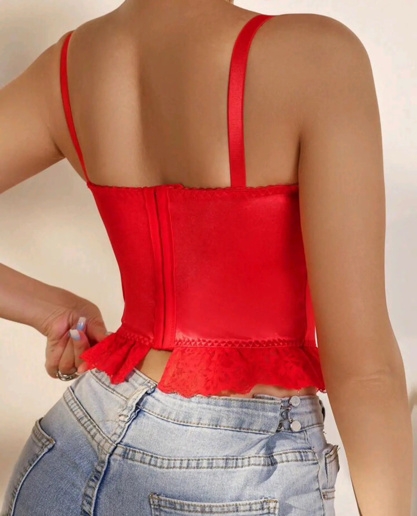 Bustier Satín y Encaje 2