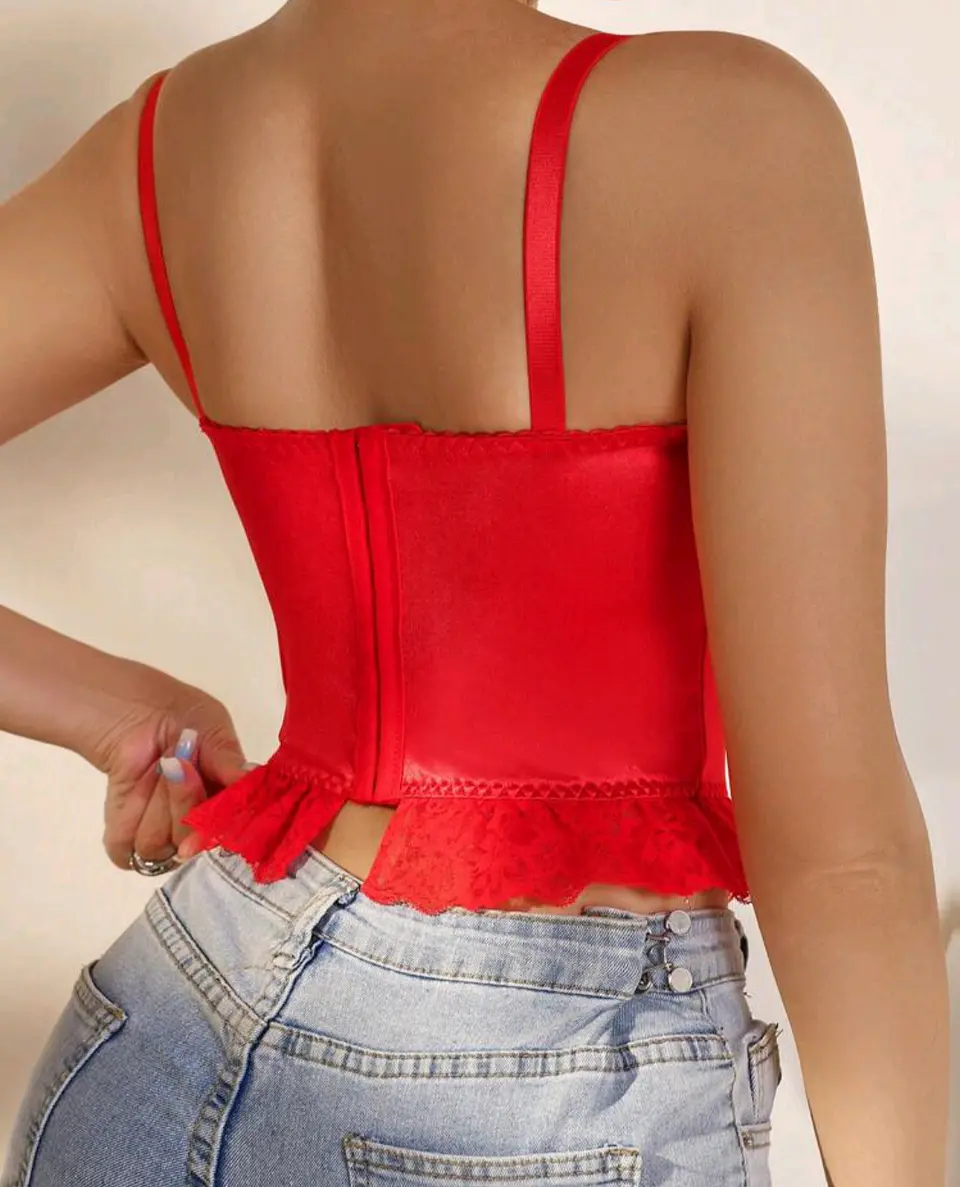 Bustier Satín y Encaje 2