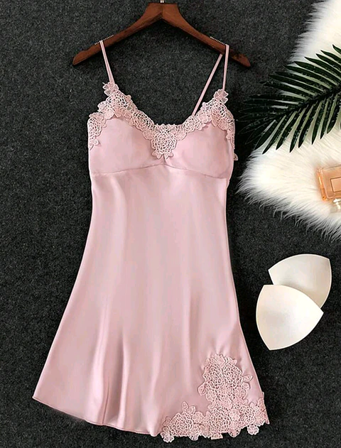 Camisola Satín Rosa