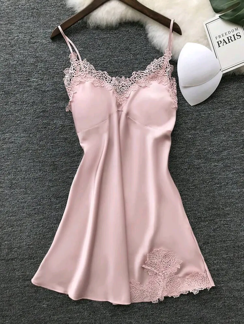 Camisola Satín Rosa 2