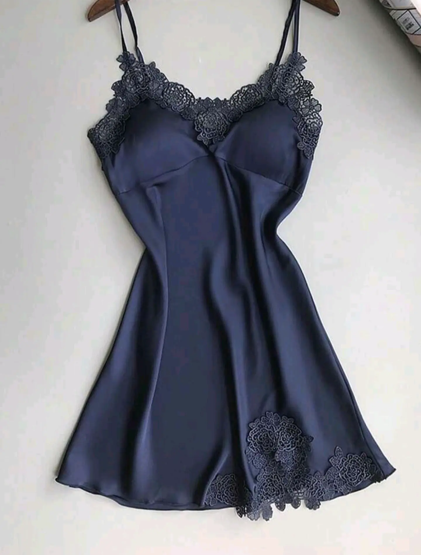 Camisola Satín Azul 3