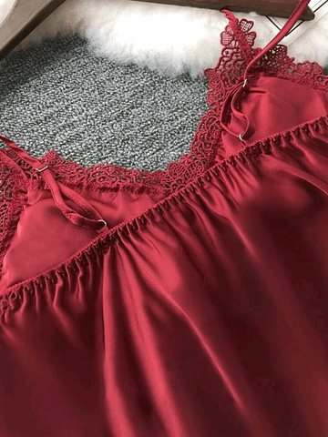 Camisola Satín Rojo