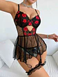 Babydoll Flores Rojas - Miniatura 5
