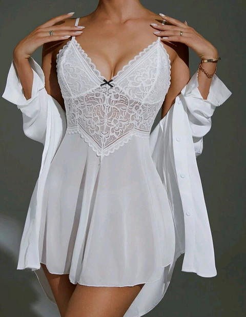 Babydoll Malla y Encaje