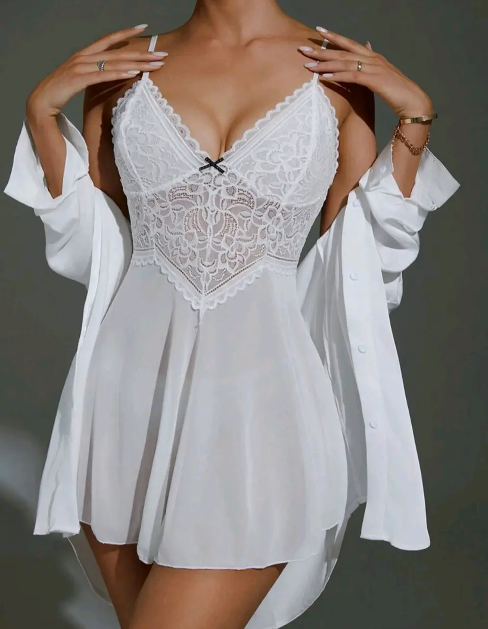 Babydoll Malla y Encaje 1