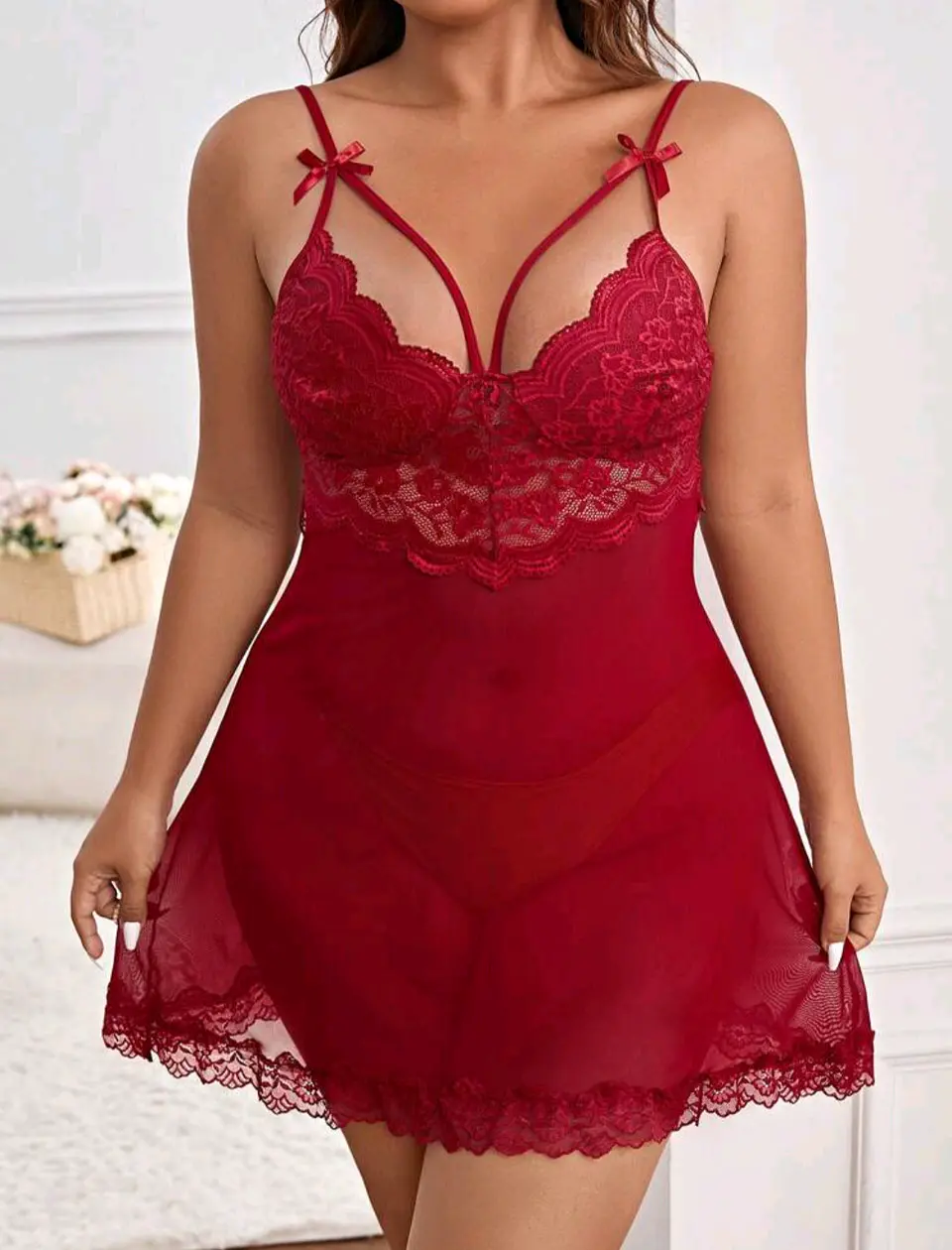Babydoll Burdeo 4