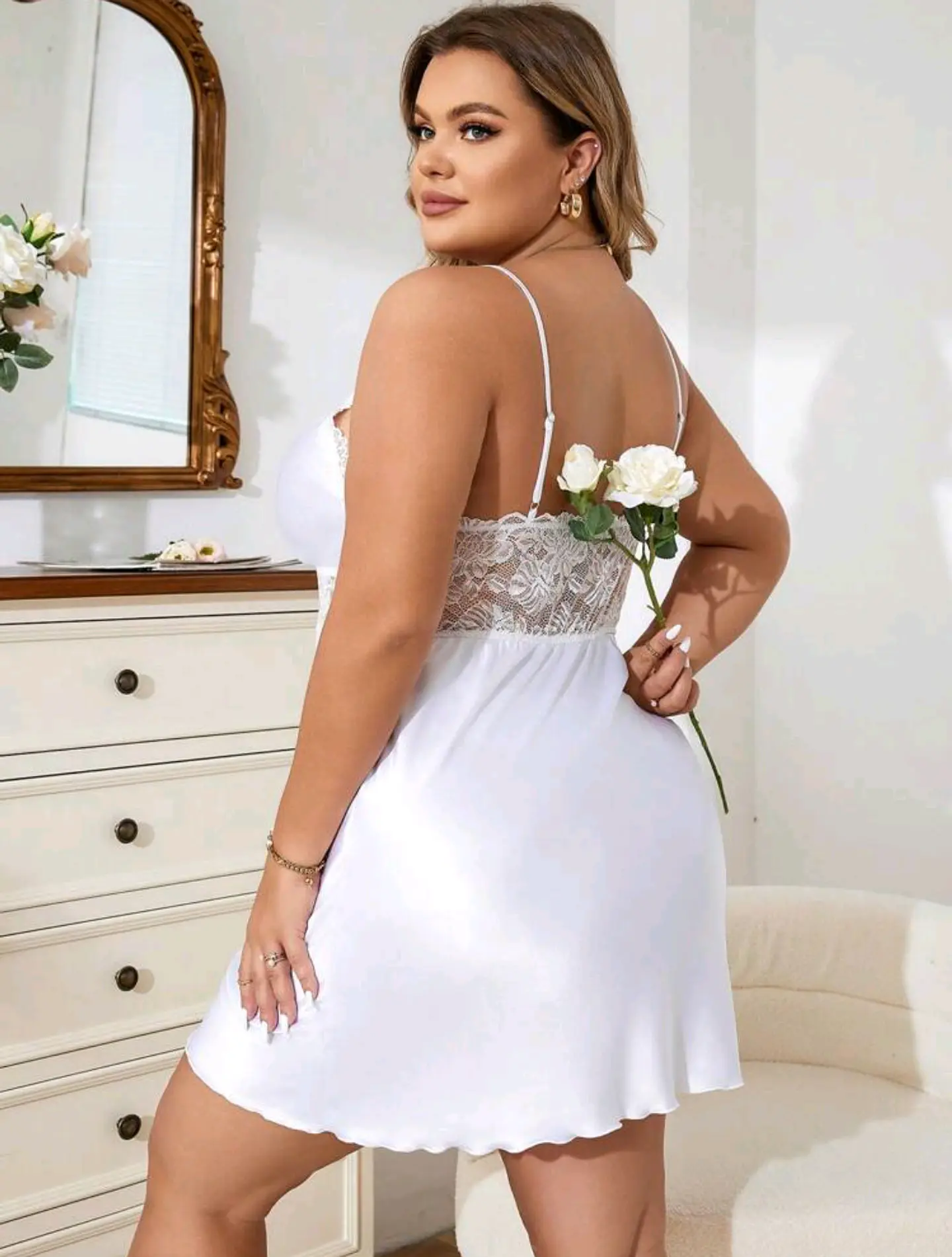 Babydoll Satín y Encaje 2