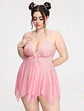 Babydoll Malla y Encaje - Miniatura 1