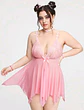 Babydoll Malla y Encaje - Miniatura 3