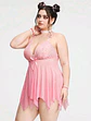 Babydoll Malla y Encaje - Miniatura 4