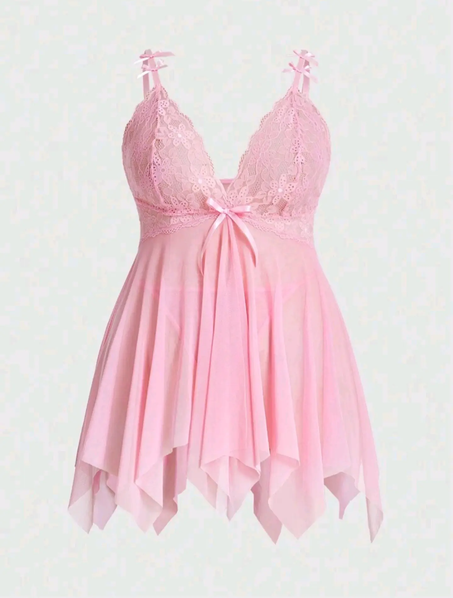 Babydoll Malla y Encaje 7
