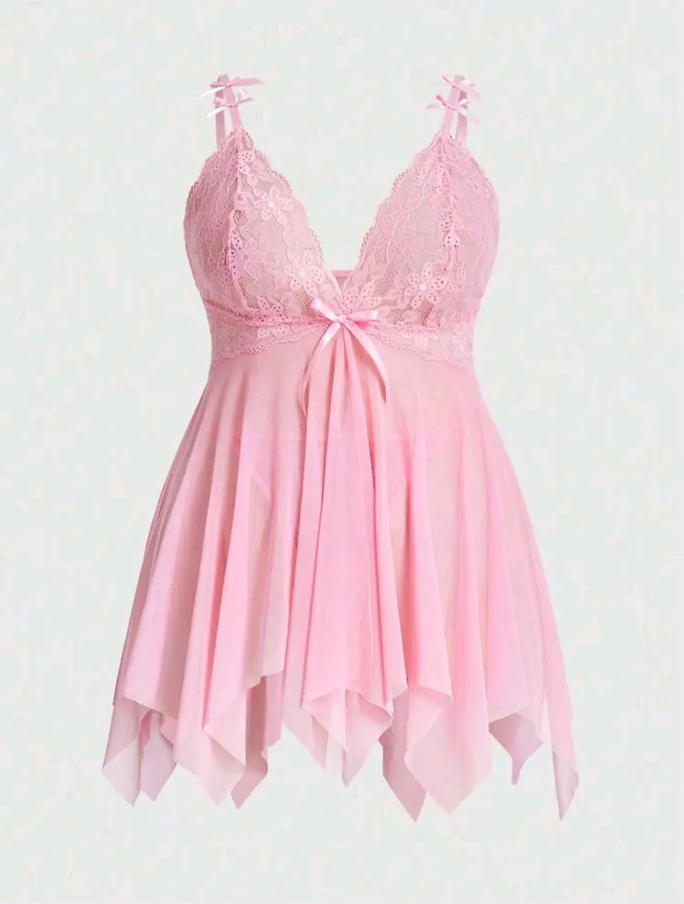 Babydoll Malla y Encaje 7