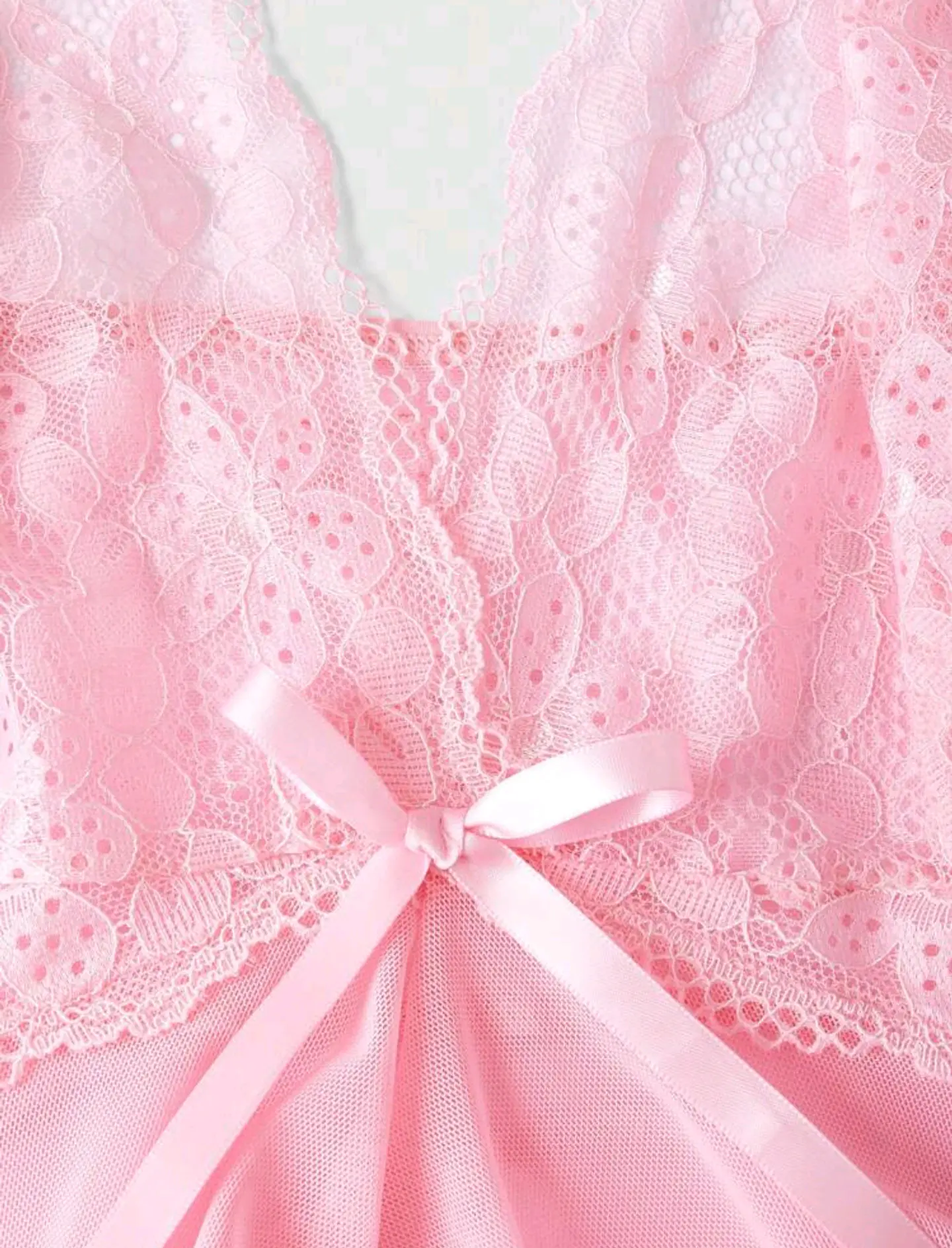 Babydoll Malla y Encaje 8