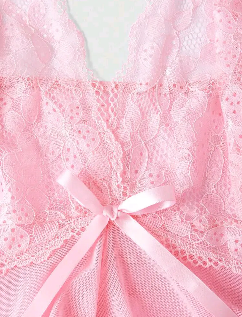 Babydoll Malla y Encaje 8
