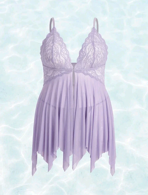 Babydoll Malla y Encaje