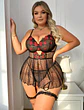 Babydoll Flores Rojas - Miniatura 4