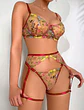 Conjunto Flores Bordadas - Miniatura 4