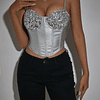 Bustier Plateado 4