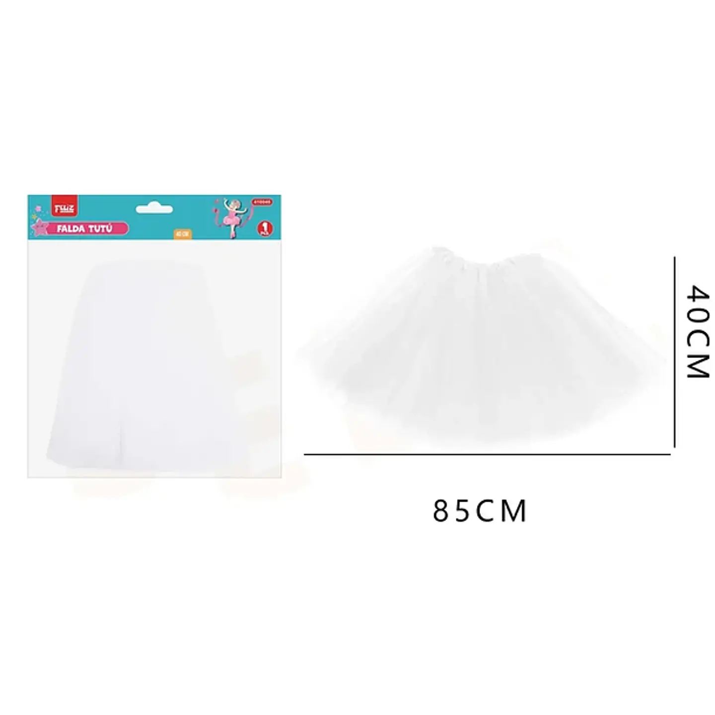 Falda Tutu Blanco 40cm 1