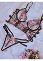 Conjunto Flores Bordadas - Miniatura 1