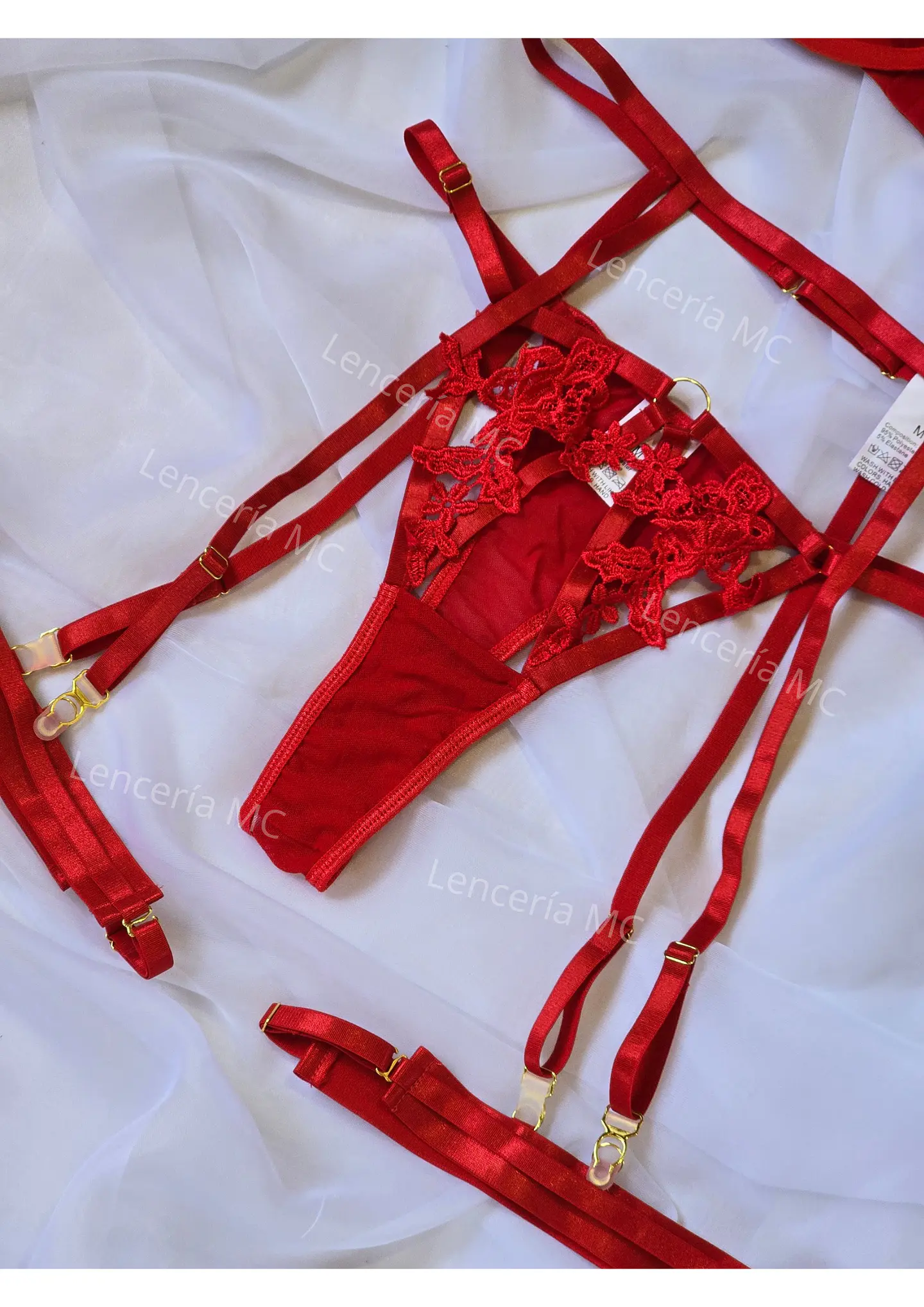 Conjunto Flores Bordadas 3
