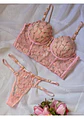 Conjunto Flores Bordadas - Miniatura 1