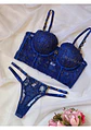 Conjunto Flores Bordadas - Miniatura 1