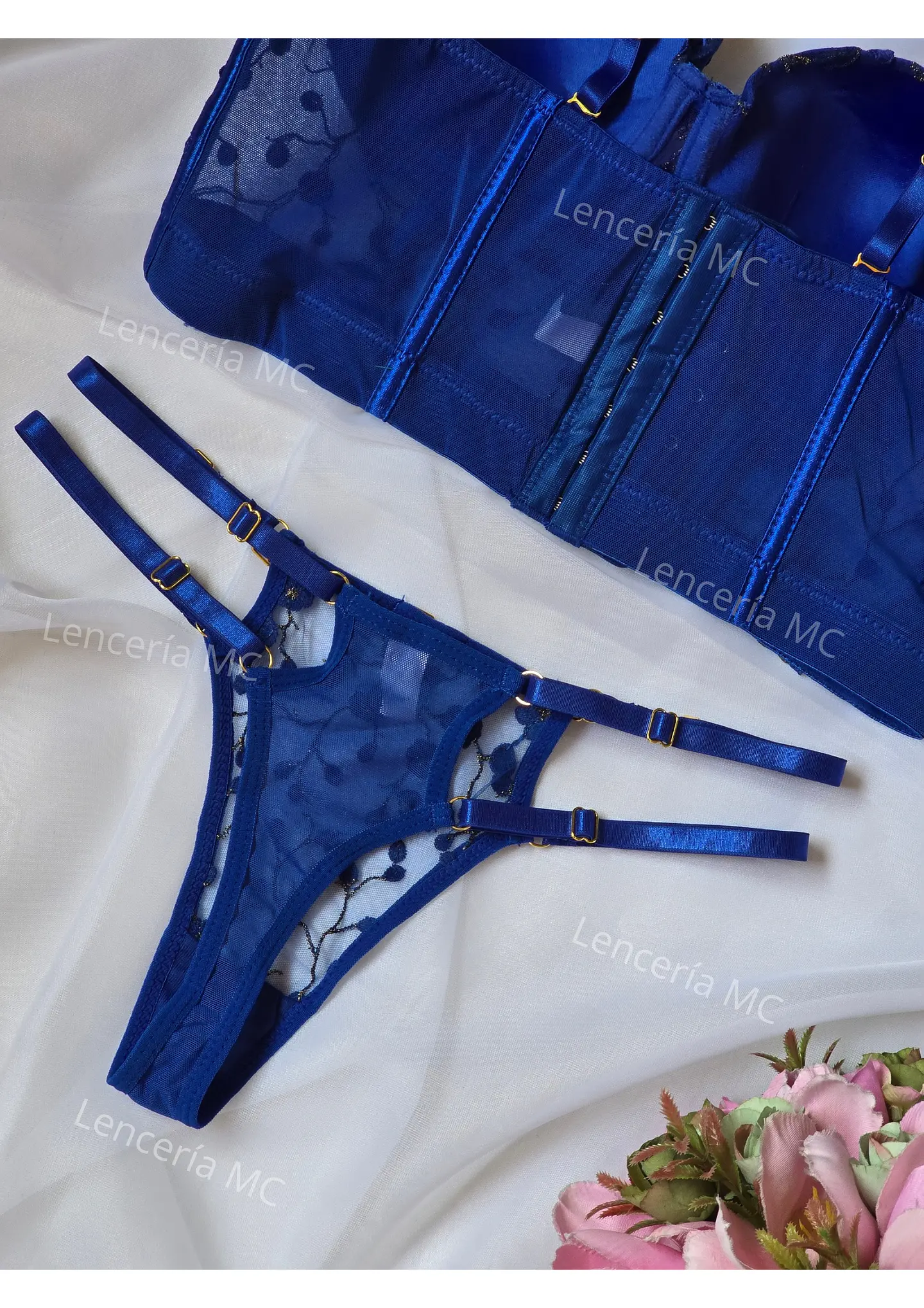 Conjunto Flores Bordadas 6