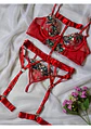 Conjunto Flores Bordadas - Miniatura 1