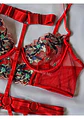 Conjunto Flores Bordadas - Miniatura 4