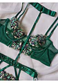Conjunto Flores Bordadas - Miniatura 2