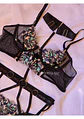 Conjunto Flores Bordadas - Miniatura 2
