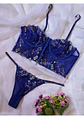 Conjunto Flores Bordadas - Miniatura 1