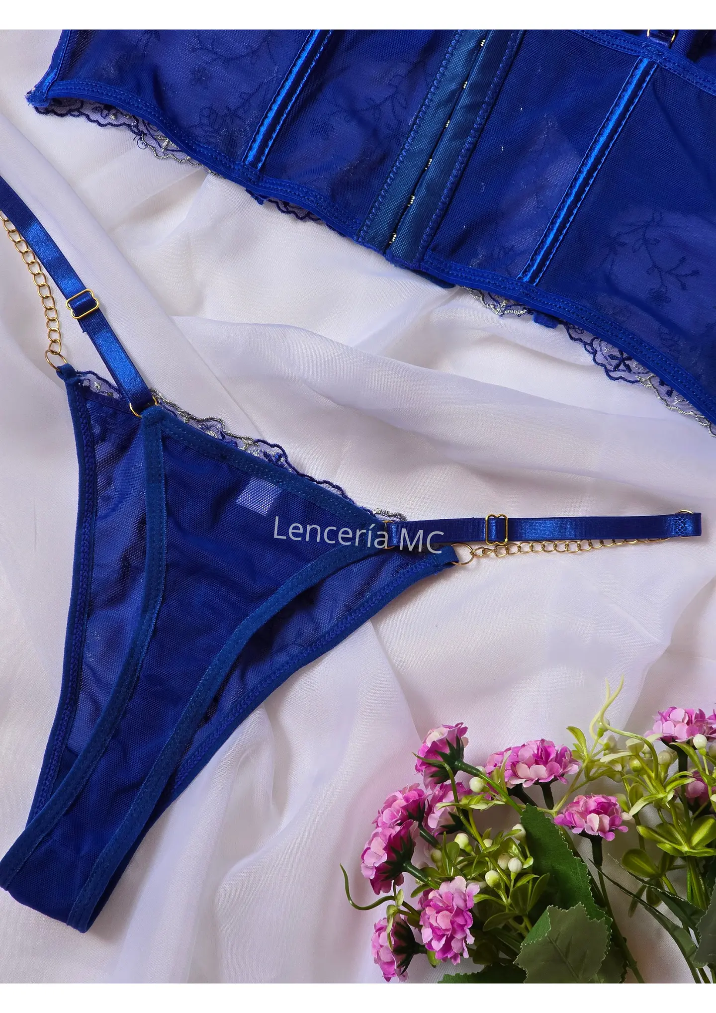 Conjunto Flores Bordadas 6