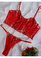 Conjunto Flores Bordadas - Miniatura 1